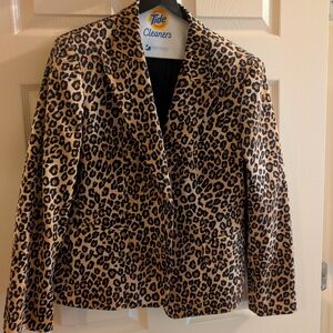 Leopard Print Blazer